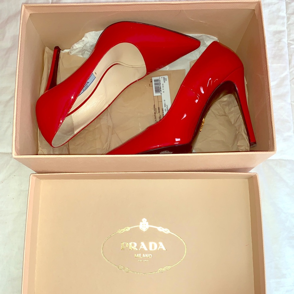 Prada Vernice Basic Rosso - image 1
